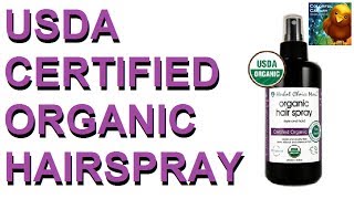 Organic All Natural Hairspray (Where to buy)